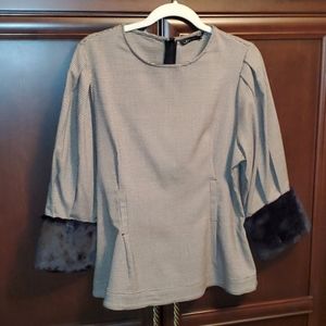Zara plaid top